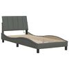 vidaXL Bed Frame without Mattress "Hanko" Dark Grey 80x200cm Fabric
