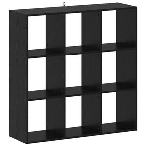 vidaXL Bokhylla Svart ek 102 x 32 x 102 cm