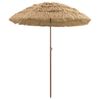 vidaXL Tr&auml;dg&aring;rdsparasol Naturf&auml;rg 160 x 160 x 196 cm