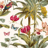 DUTCH WALLCOVERINGS Tapet tropisk palm gr&ouml;n och rosa