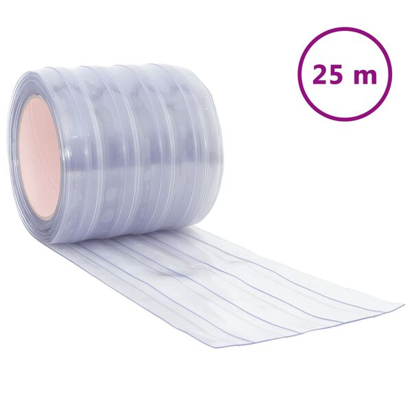 vidaXL K&ouml;ldrid&aring; transparent 200x1,6 mm 25 m PVC