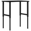 vidaXL Arbetsb&auml;nk m&ouml;rkbrun 80x60x(71,5-98) cm massiv ek