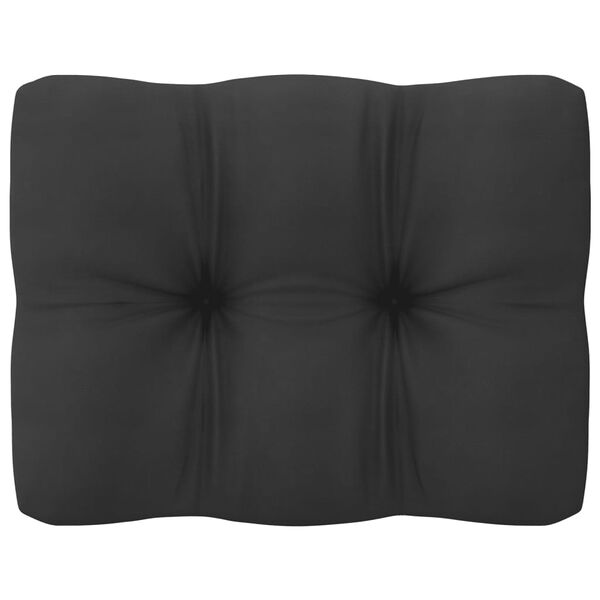 vidaXL Trädgårdssoffa 4-sits med dynor massiv furu