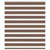 vidaXL Rullgardin zebra brun 125x150 cm tyg bredd 120,9 cm polyester