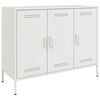 vidaXL Sk&aring;p vit 100,5x39x79 cm st&aring;l