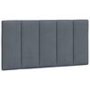 vidaXL Bed with Mattress "Hanko" Dark Grey 100x200 cm Velvet