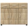 vidaXL Sideboard FLORIN Sonoma-ek 88,5 x 30,5 x 73 cm Konstruerat tr&auml;