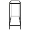 vidaXL Konsolbord transparent 140x35x75 cm h&auml;rdat glas