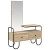 vidaXL Smyckebord Sonoma-ek 100 x 36,5 x 136 cm Konstruerat tr&auml;