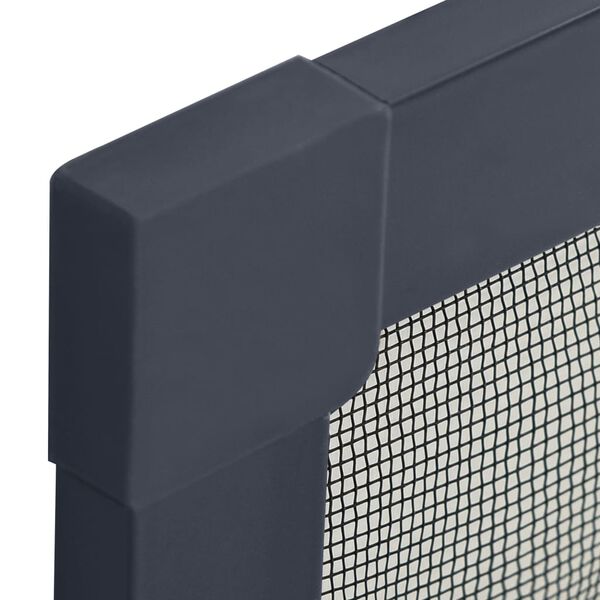 vidaXL Insektsn&auml;t f&ouml;r f&ouml;nster antracit 100x120 cm