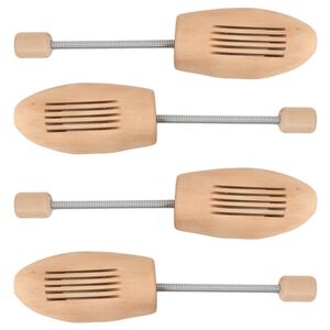 vidaXL Skoblock 2 par EU 35-38 massivt lotustr&auml;