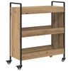 vidaXL K&ouml;ksvagn Artisan Ek 70 x 30 x 82 cm Konstruerat tr&auml;