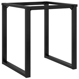 vidaXL Bordsben f&ouml;r matbord O-ram 60x60x73 cm st&aring;l
