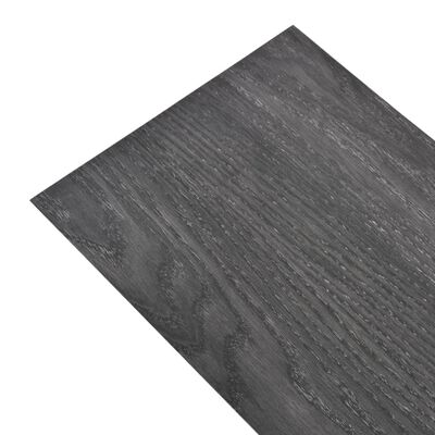 vidaXL Ej självhäftande PVC-golvplankor 5,26 m² 2 mm svart och vit