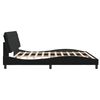 vidaXL Bed Frame without Mattress Black 200x200 cm Velvet
