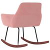 vidaXL Gungstol rosa sammet