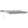 vidaXL Manuell utdragbar markis med LED-lampor 2,5 x 2 m