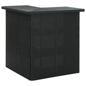vidaXL H&ouml;rnbar svart 100x50x105 cm konstrotting