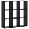 vidaXL Boksk&aring;p 102 x 29 x 103,5 cm Konstruerat tr&auml; Svart ek