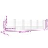 vidaXL U-formad gabionkorg med 6 stolpar järn 620x20x150 cm