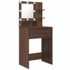 vidaXL S&auml;ngrum Smyckesbord Brun Ek 80 x 39,6 x 135 cm Konstruerat tr&auml;