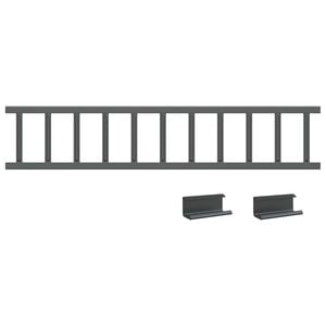 vidaXL Taksn&ouml;skydd Antracit 100 x 2,5 x 20 cm St&aring;l