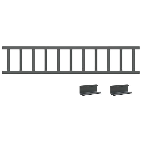 vidaXL Taksn&ouml;skydd Antracit 100 x 2,5 x 20 cm St&aring;l