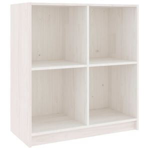 vidaXL Sk&auml;nk vit 70x33x76 cm massiv furu