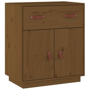 vidaXL Sk&auml;nk honungsbrun 65,5x40x75 cm massiv furu
