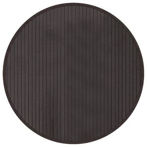 vidaXL Matta rund m&ouml;rkbrun 60 cm bambu