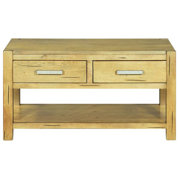 vidaXL Soffbord 90x55x47 cm rustik ek