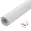 vidaXL Bilfoliering 4D vit 100x150 cm
