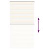 vidaXL Rullgardin zebra 75x150 cm tyg bredd 70,9 cm polyester