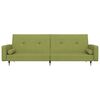 vidaXL B&auml;ddsoffa 2-sits med fotpall ljusgr&ouml;n sammet