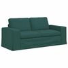 vidaXL Soffa 2 pcs M&ouml;rkgr&ouml;n 182 x 80 x 82 cm tyg