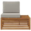 vidaXL Utomhus modulsoffa Naturf&auml;rg 91 x 63 x 73 cm Massivt Akaciatr&auml;