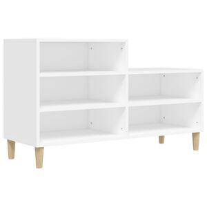 vidaXL Skosk&aring;p vit 102x36x60 cm konstruerat tr&auml;