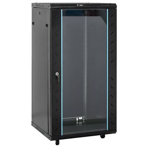 vidaXL 22U N&auml;tverkssk&aring;p 19" IP20 svart 60x60x120 cm