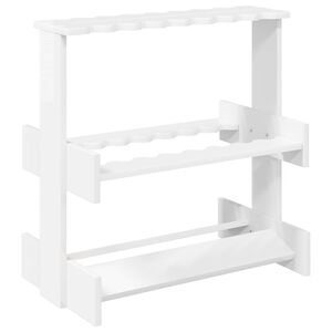 vidaXL Biljardk&ouml;st&aring;ng Konstruerat tr&auml; 60 x 35 x 60 cm Glansig Vit