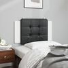 vidaXL Headboard Cushion "Zadar" Black and White 80 cm Faux Leather