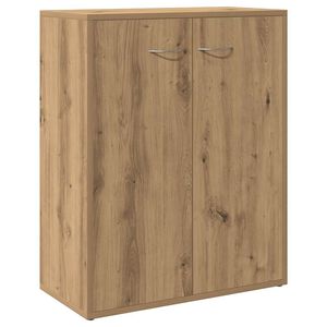 vidaXL Sk&auml;nk artisan ek 60x30x75 cm konstruerat tr&auml;