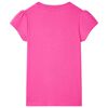 T-shirt f&ouml;r barn m&ouml;rk rosa 128