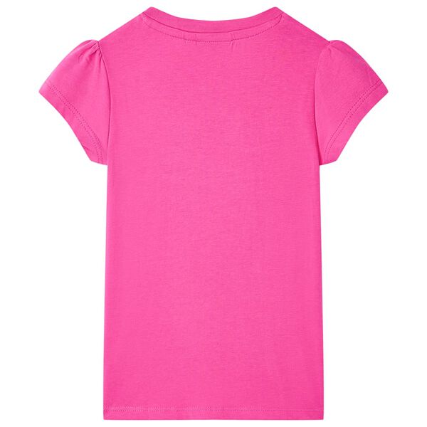 T-shirt f&ouml;r barn m&ouml;rk rosa 128