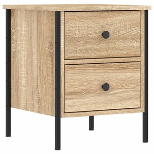 vidaXL S&auml;ngbord sonoma-ek 40x42x50 cm konstruerat tr&auml;