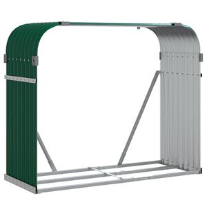 vidaXL Vedst&auml;ll gr&ouml;n 120x45x100 cm galvaniserat st&aring;l