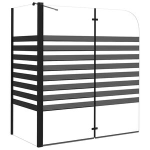 vidaXL Badkarsv&auml;gg 120x68x130 cm h&auml;rdat glas r&auml;nder