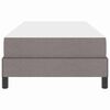 vidaXL B&auml;ddfj&auml;der med madrass Taupe 90 x 190 cm tyg