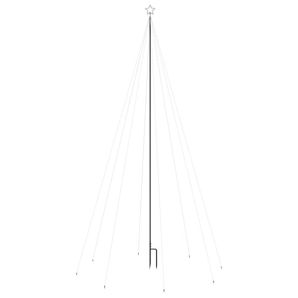 vidaXL LED julgran inomhus/utomhus 800 LEDs kallvit 5 m