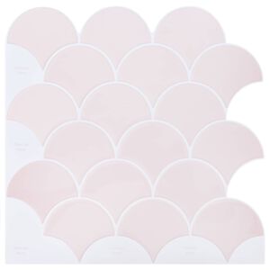 vidaXL Fiskfj&auml;llsplatta 10 st Ljusrosa 30 x 30 cm Polyuretan och PET