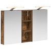 vidaXL Badrumssk&aring;psset 3 st 80 x 10,5 x 50 cm Konstruerat tr&auml;